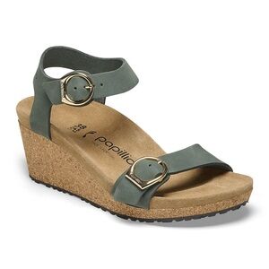 Birkenstock Women's Soley Sandal - Thyme Nubuck Leather